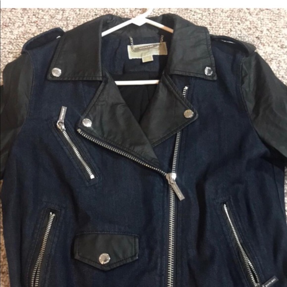 Leather denim Michael Kors jacket - Picture 8 of 8